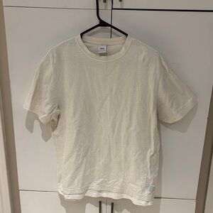 Zara Off-White Casual Tee